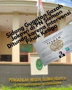 Sidang Gugatan Ijazah Jokowi di PN Sleman Ditunda